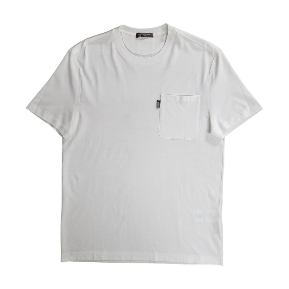 Versace Pocket T Shirt With Logo XS in White